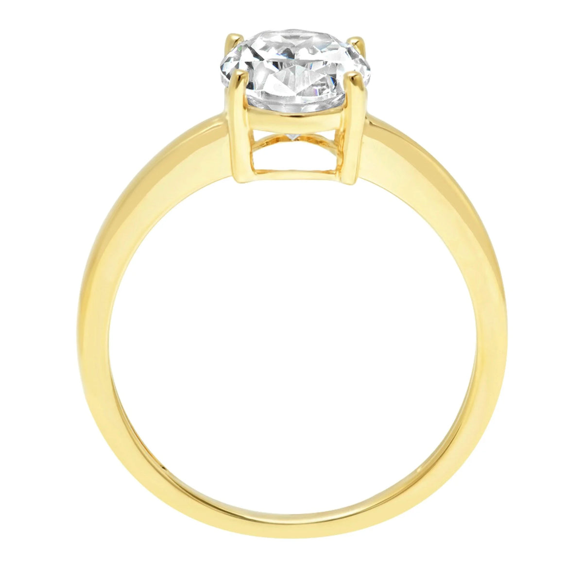 18K Yellow Gold Solitaire Engagement Ring E96610