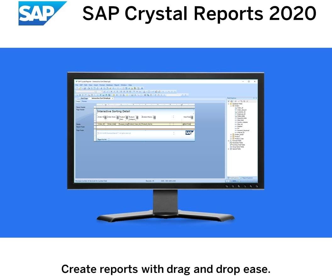 Crystal Reports 2020 Reporting Software [64-Bit] [PC Download] M89479