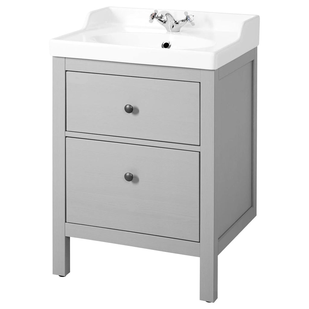 Sink Cabinet with 2 Drawers, Gray J153054