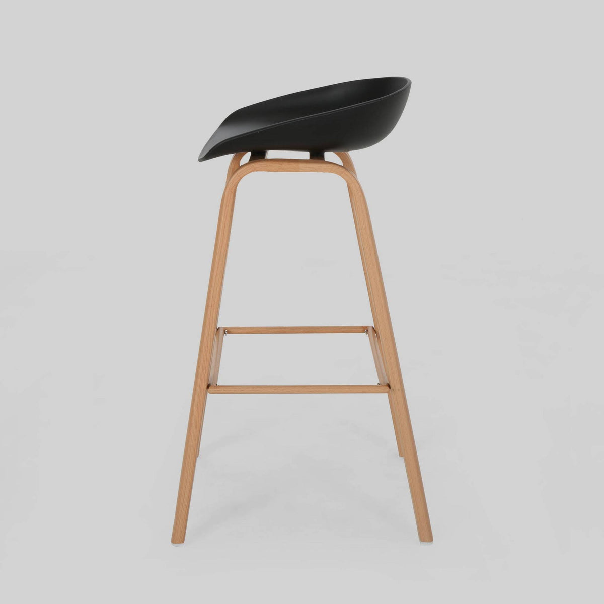 Set of 2 Black Modern Barstool L590925