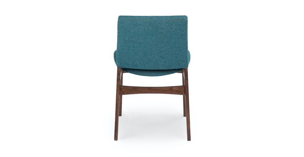 Blue Fabric Dining Chair with Walnut Frame X7260