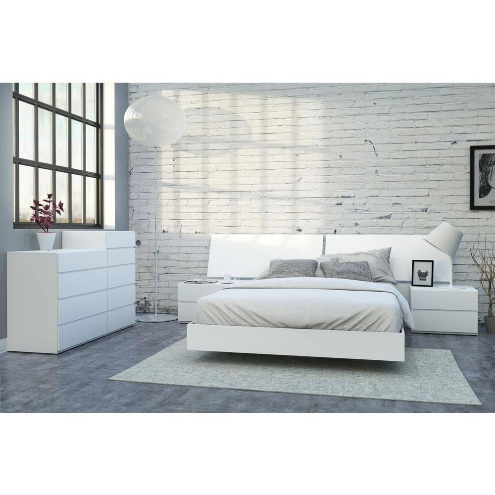 White Five Drawer Chest W81286
