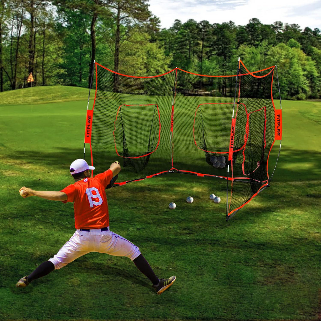 3 in 1 Baseball Softball Practice Net 7' x 7' Training Net F562