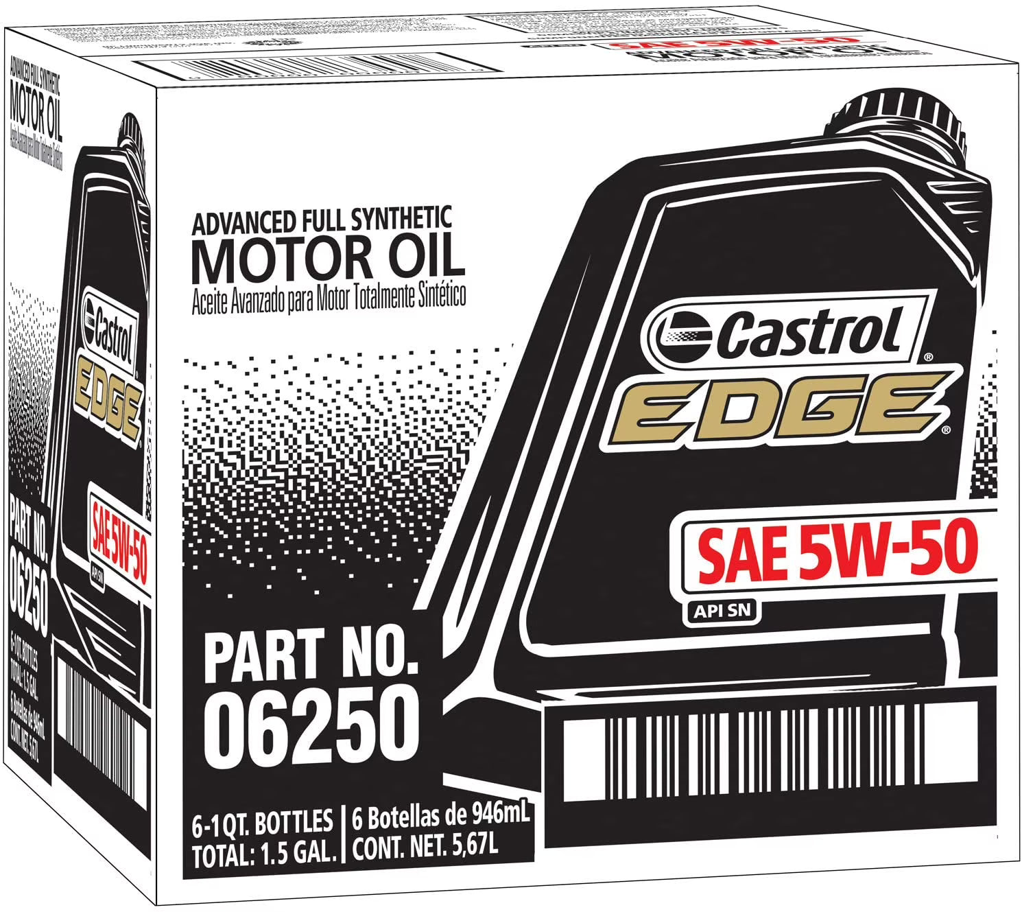 6 Pack Full Synthetic Motor Oil M3079