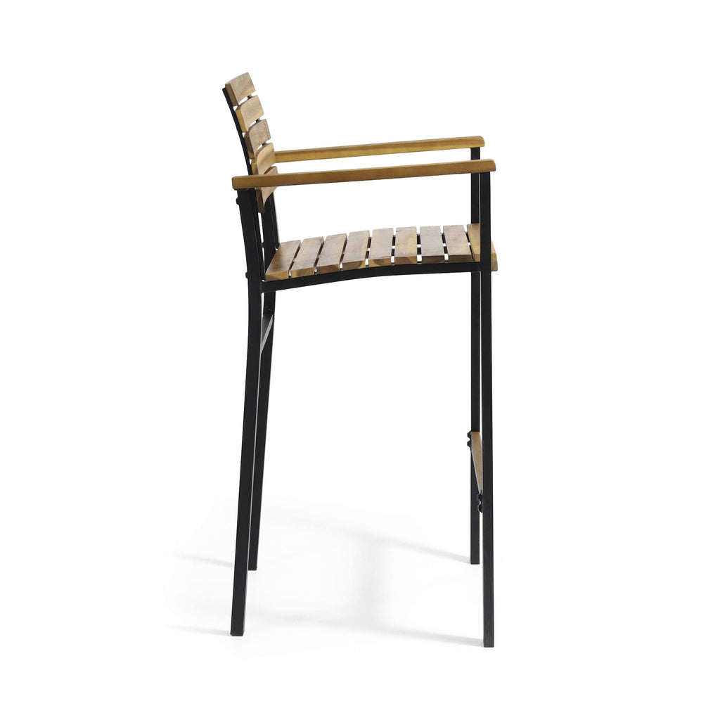 Acacia Wood Barstool (Set of 4) K4691