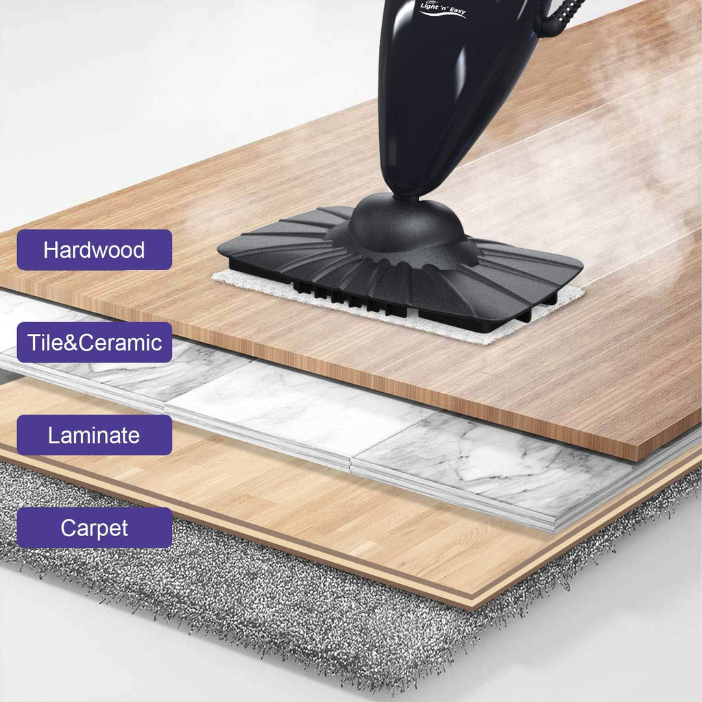 Steam Mop, Ultra-Lightweight, Black M651