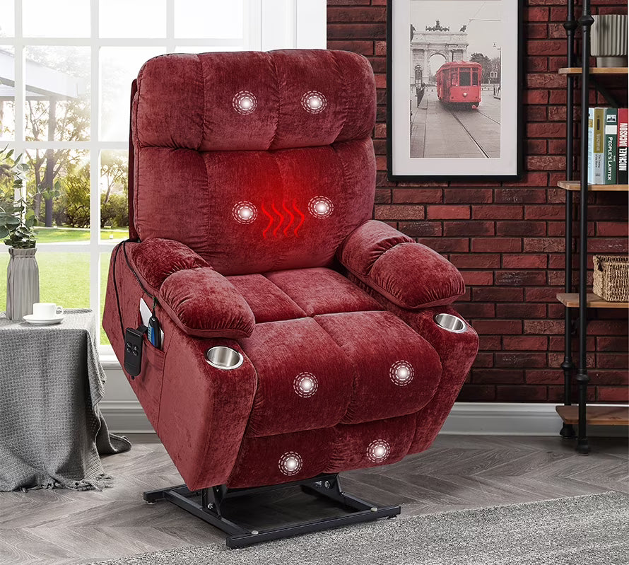 Motor Power Lift Recliner Chair with Heat Massage U551