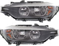 Pair Headlights for BMW 328i F30 Sedan Halogen E747874
