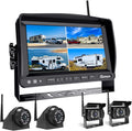Wireless Backup Camera System with 7'' Monitor and 4 Channels, Black G23048