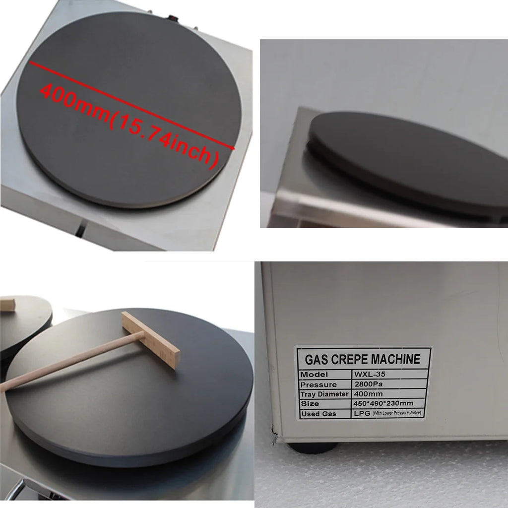 Single Plate Pancake Maker LP Gas Crepes Maker P6555
