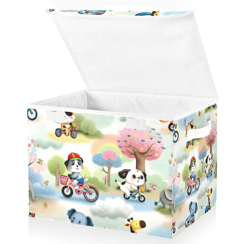 Foldable Storage Baskets with Lids W222