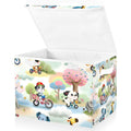 Foldable Storage Baskets with Lids W222