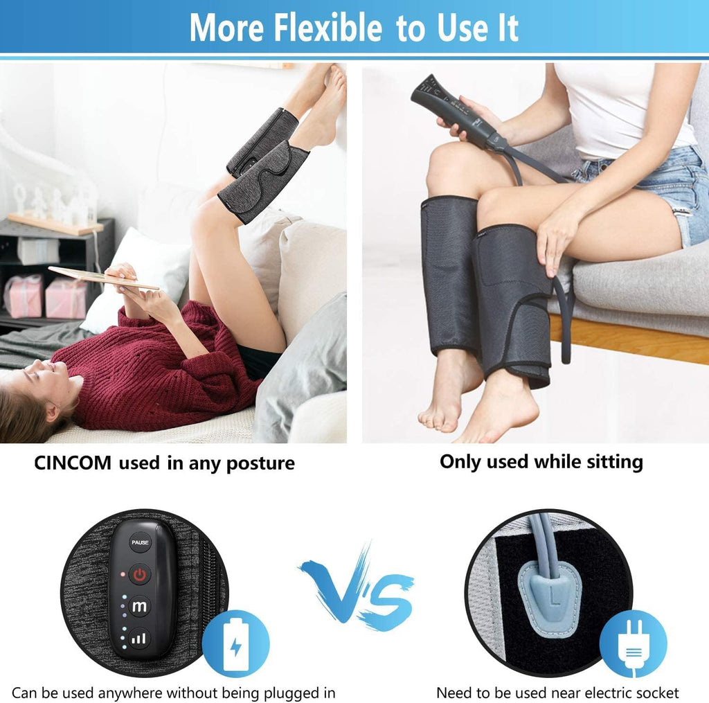 Rechargeable Leg Massager with Air Compression (1 Pair) R1171