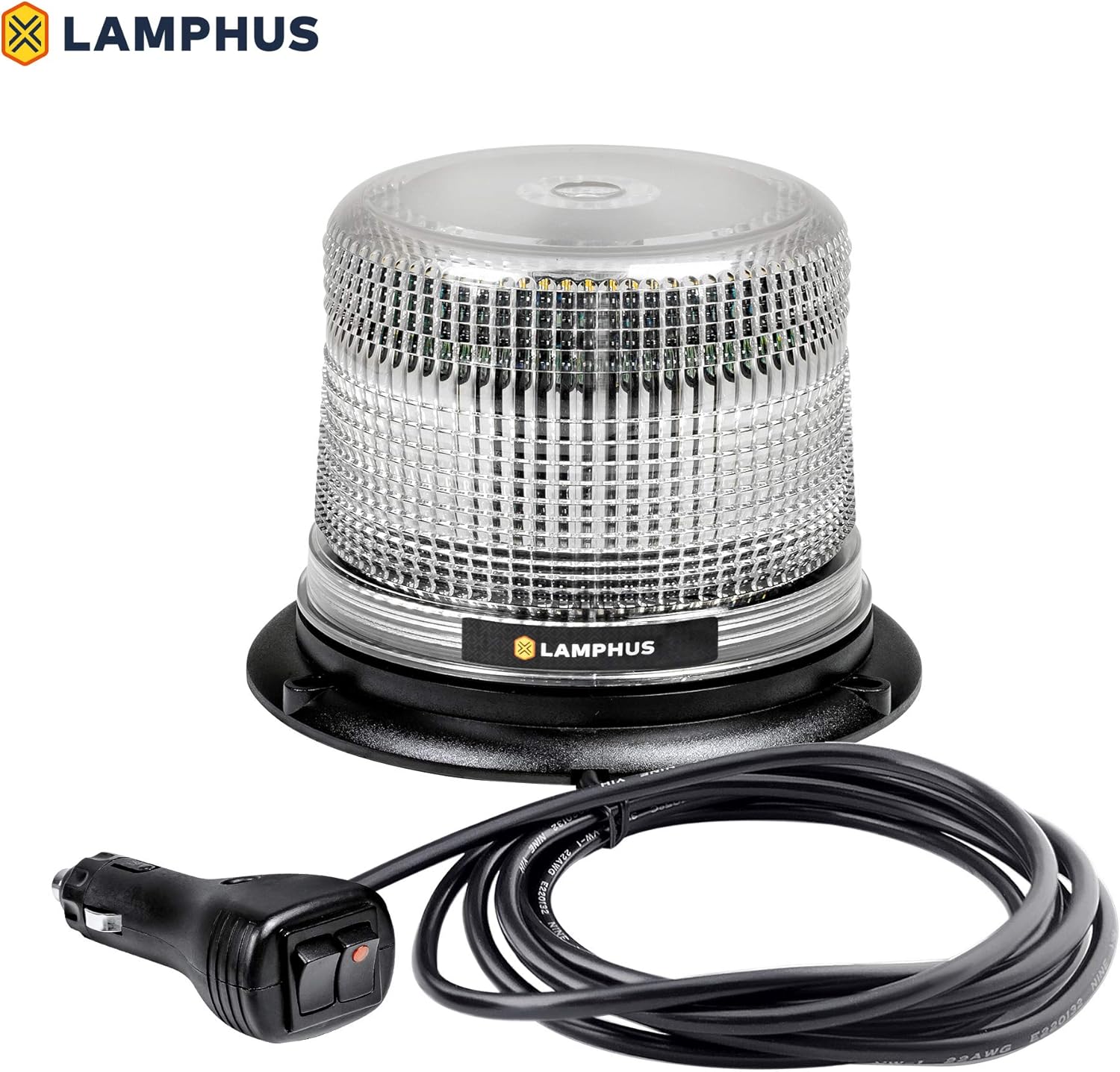 5" 12W Amber LED Flashing Beacon Light, SAE Class 1, Pack of 2 V934274