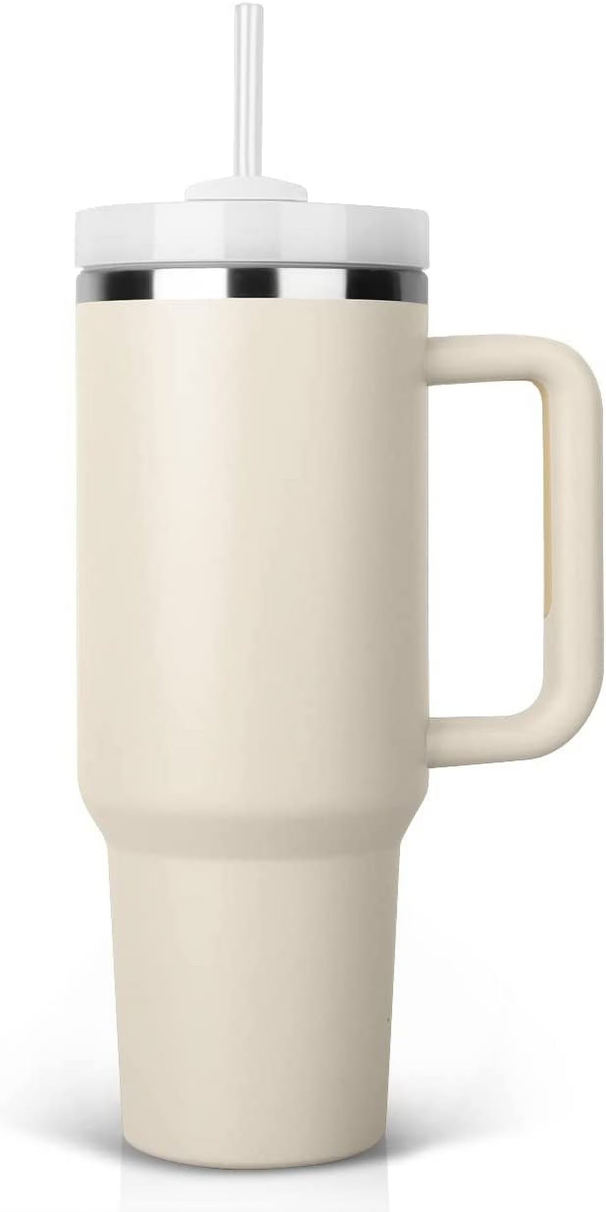 40 oz Insulated Stainless Steel Tumbler with Handle and Straw Lid H9636