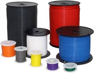 PTFE High Temperature Stranded Wire, 20 Gauge, 1000 ft., White Z2173