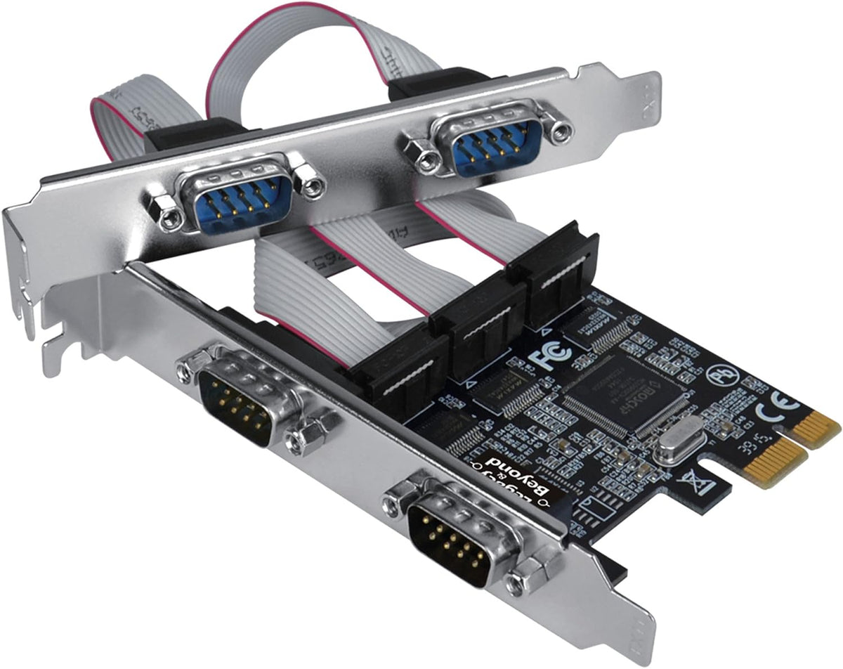 Quad (4 Port) Serial RS-232 PCIe Card with 16C550 UART Pack of 2 A942