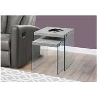 Grey and Clear Nesting Table 2-Piece Set G4749