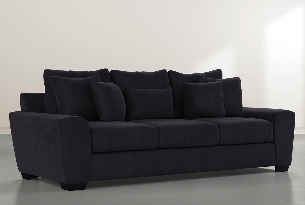 Dark Grey Velvet Sofa V7336