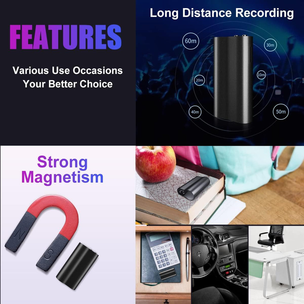 64+16GB Voice Activated Recorder, Pack of 2 J6620