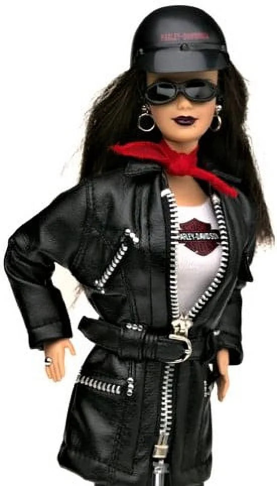 Brunette Barbie Doll Motorcycle N68586
