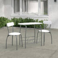 White 3 Piece Bistro Set N2080