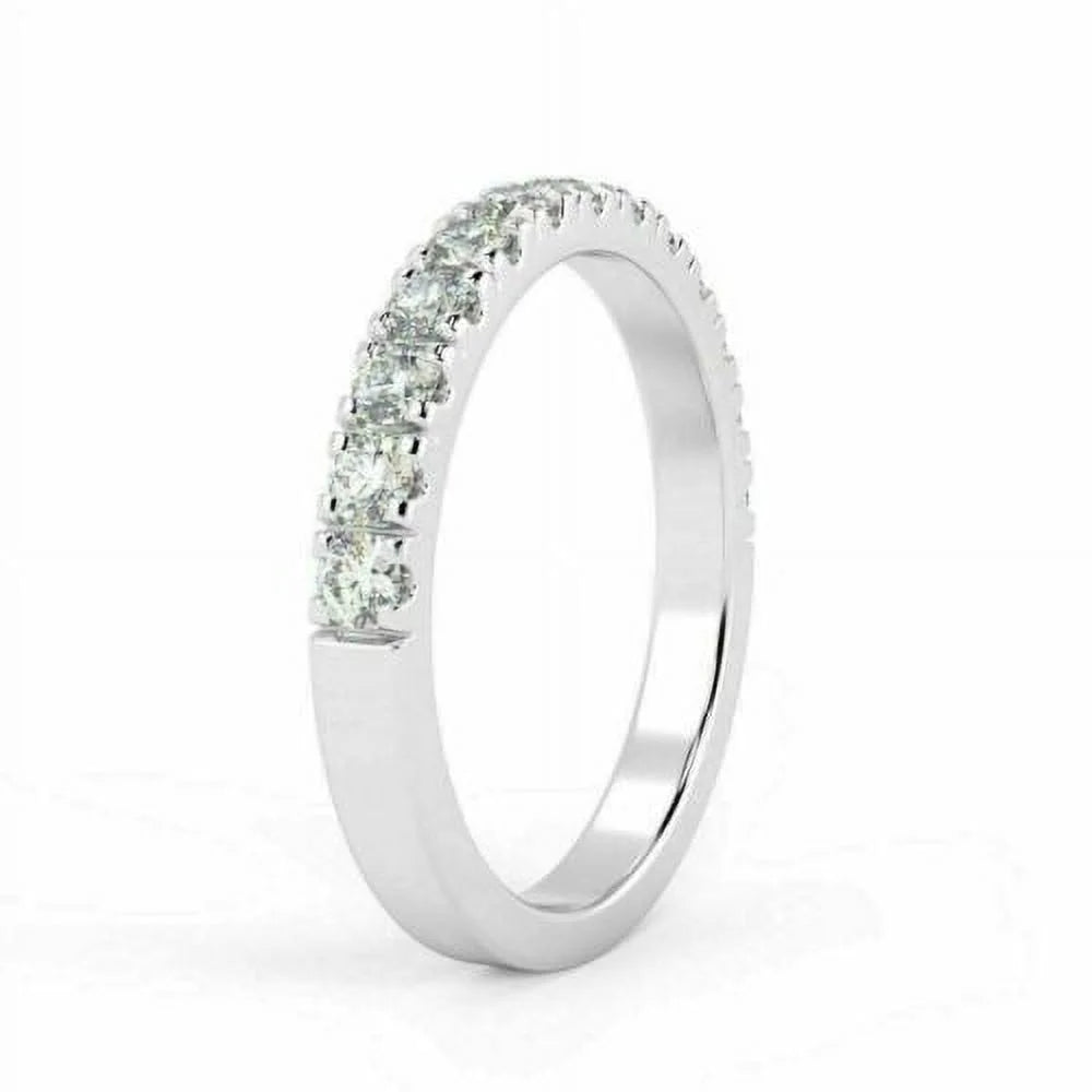 18 K White Gold Half Eternity Diamond Ring J8765
