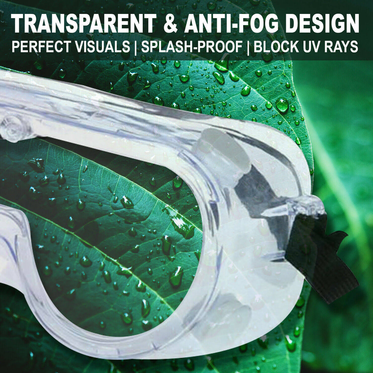 Clear Anti Fog Anti Scratch Safety Goggles I455
