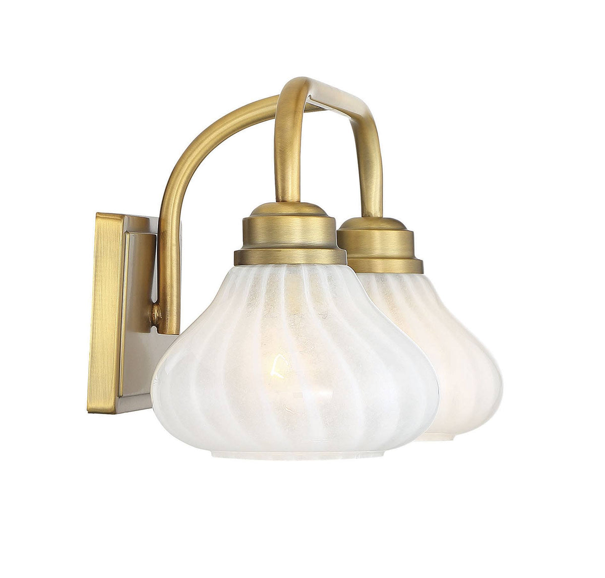 2 Light Warm Brass Bath P80966
