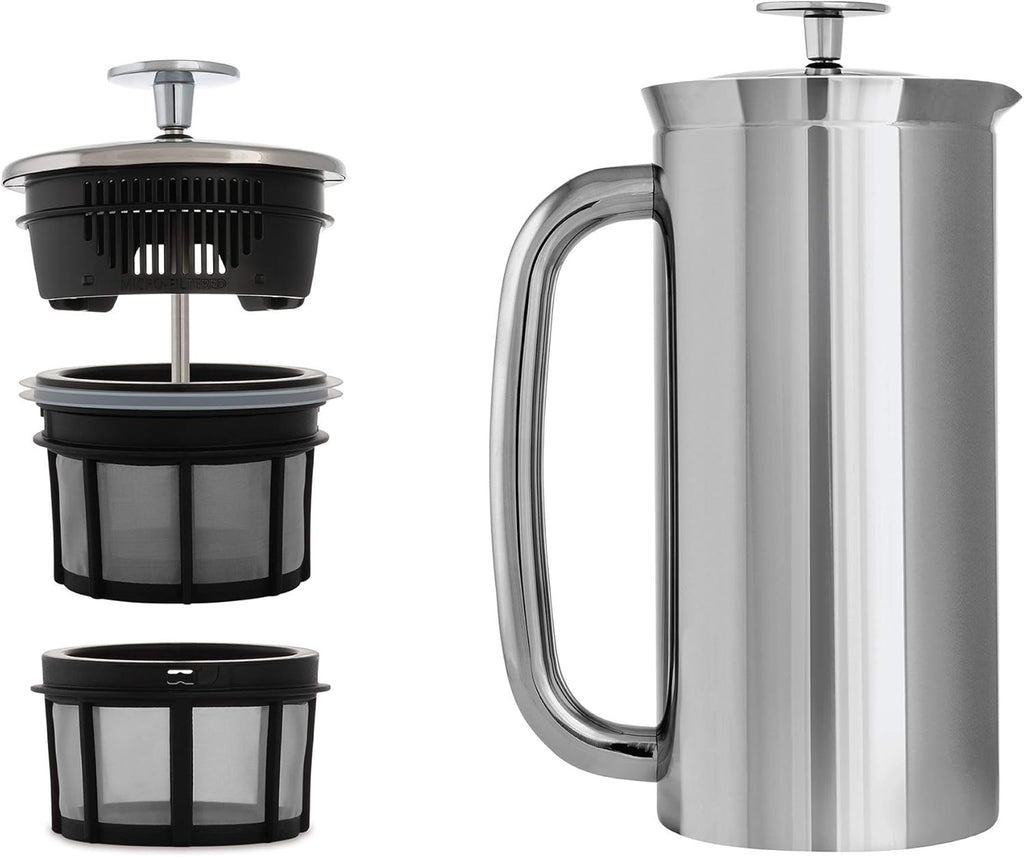 18 Ounce Double Walled Stainless Steel French Press S4652