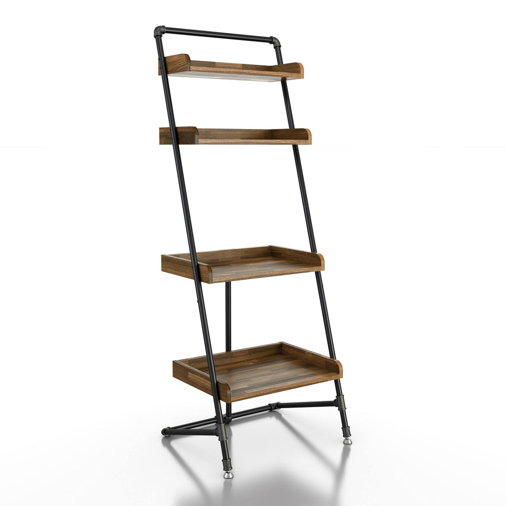 Rustic 4-Shelf Ladder Display Shelf T73591