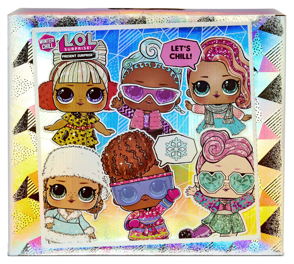 LOL Surprise Winter Chill Dolls With 8 Surprises Including Collectible Doll, Fashions, Doll Accessories, Holiday Ornament Reusable Packaging D82803