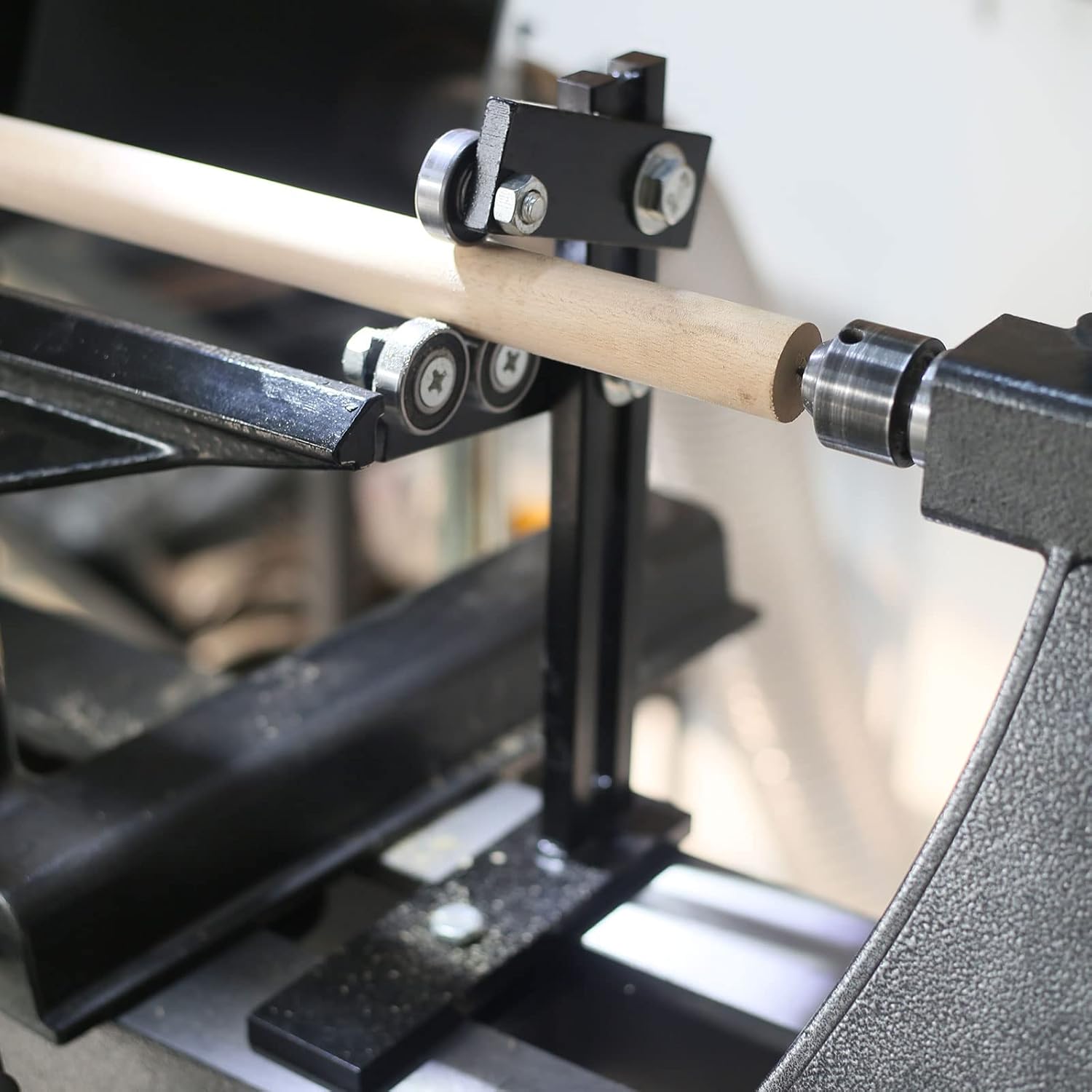 Wood Lathe Steady Rest with Three Metal Fixing Wheels B835