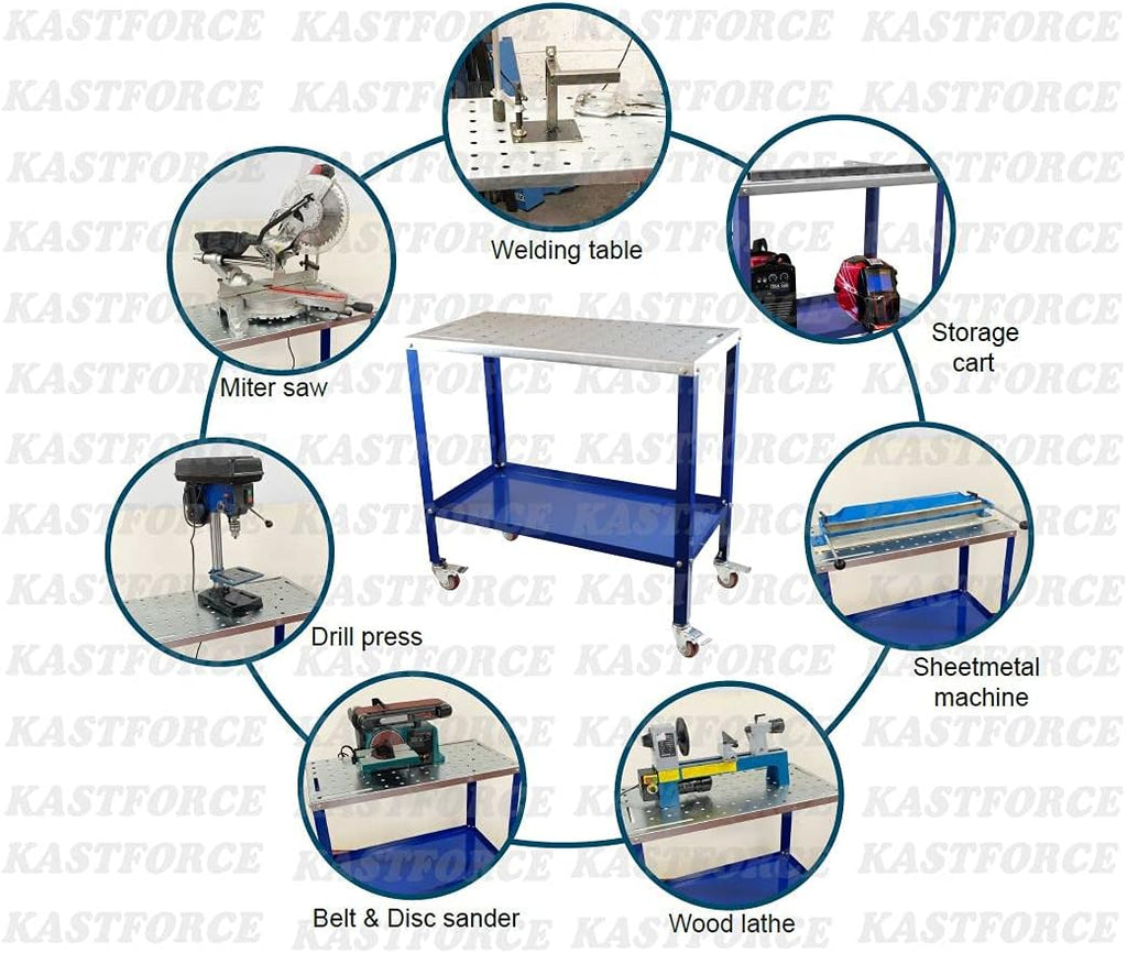 Portable Welding Table with 5/8 /16mm Holes on Top U524