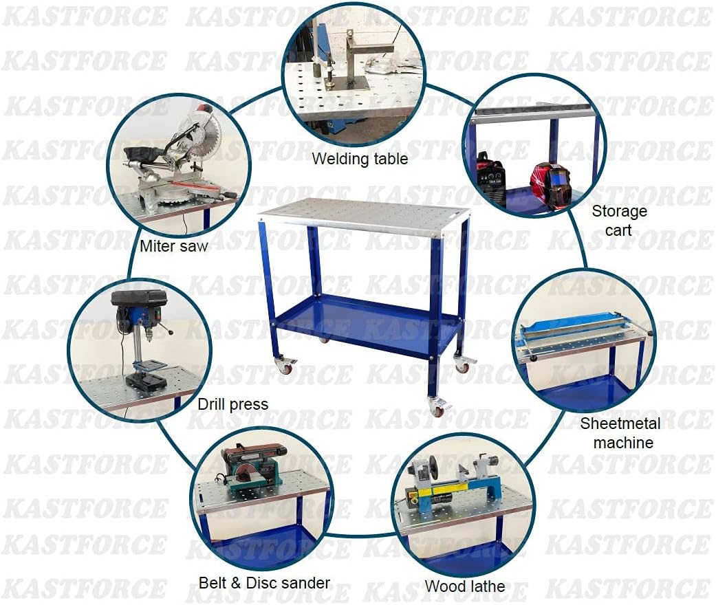 Portable Welding Table with 5/8 /16mm Holes on Top U524