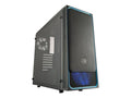 Black Blue Midi-Tower Computer Case L20985
