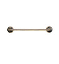 Satin Black 30x22 Towel Bar I39698