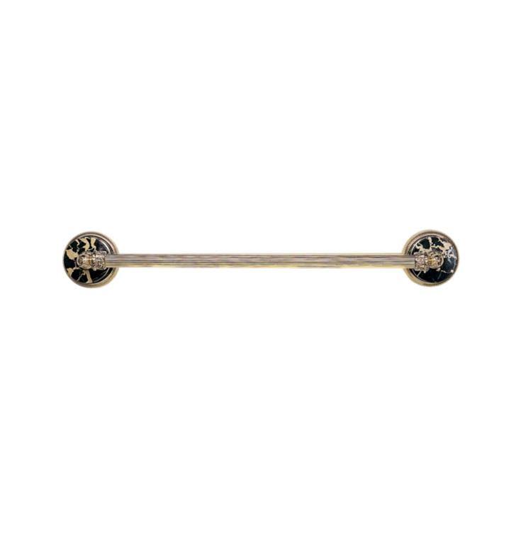 Satin Black 30x22 Towel Bar I39698