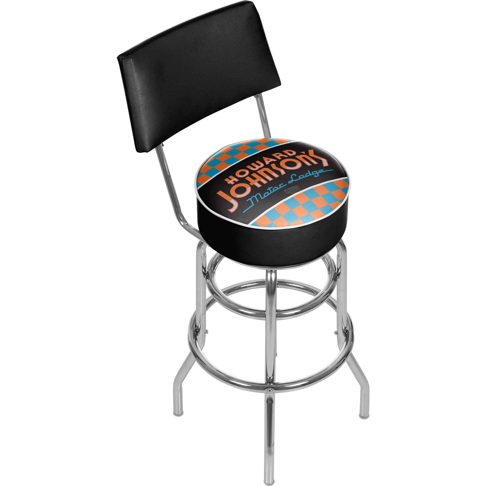 Padded Swivel Bar Stool with Back A7973