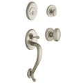 Satin Nickel Dummy Handleset with Egg Interior Knob P420139