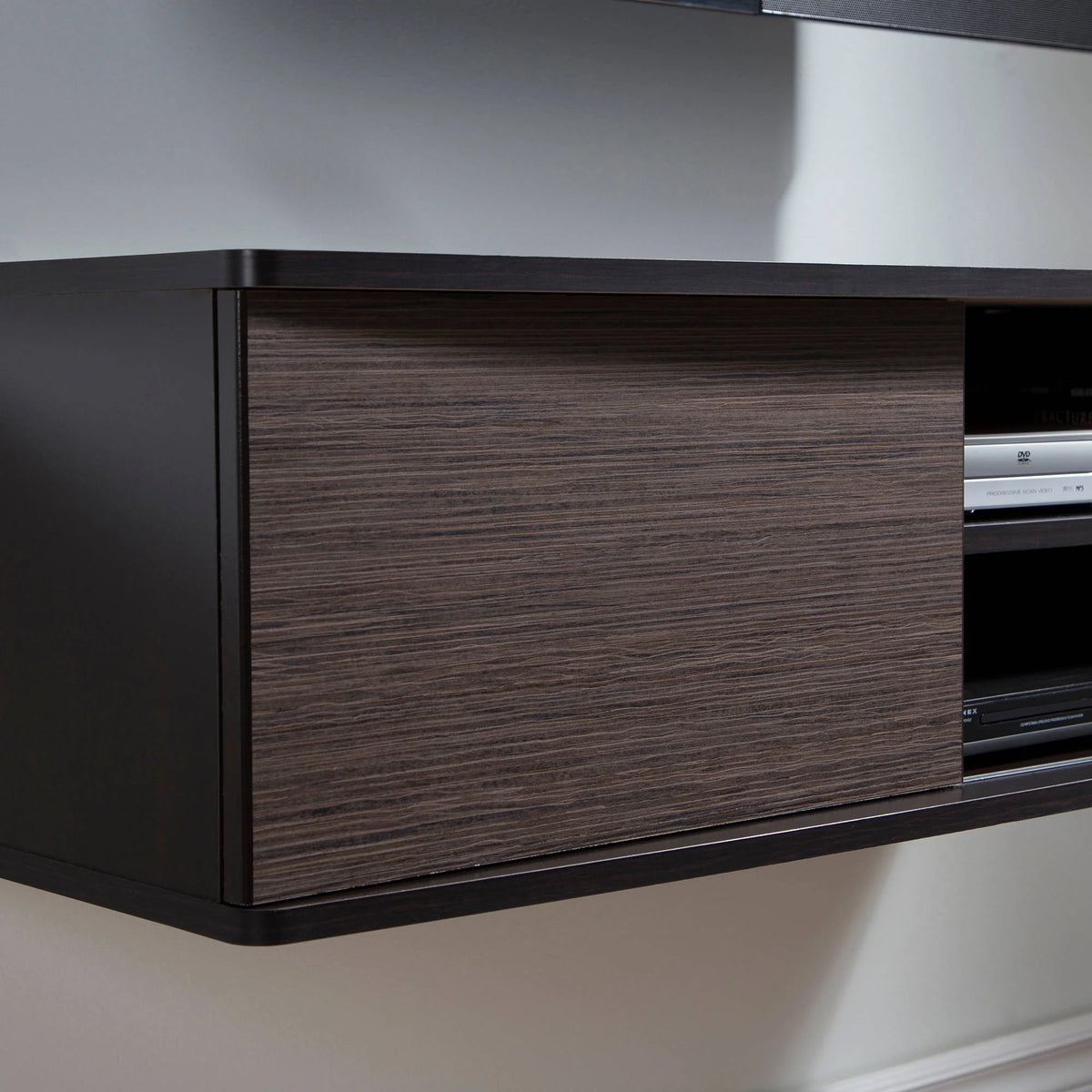 Wall Mounted Media Console in Chocolate N253