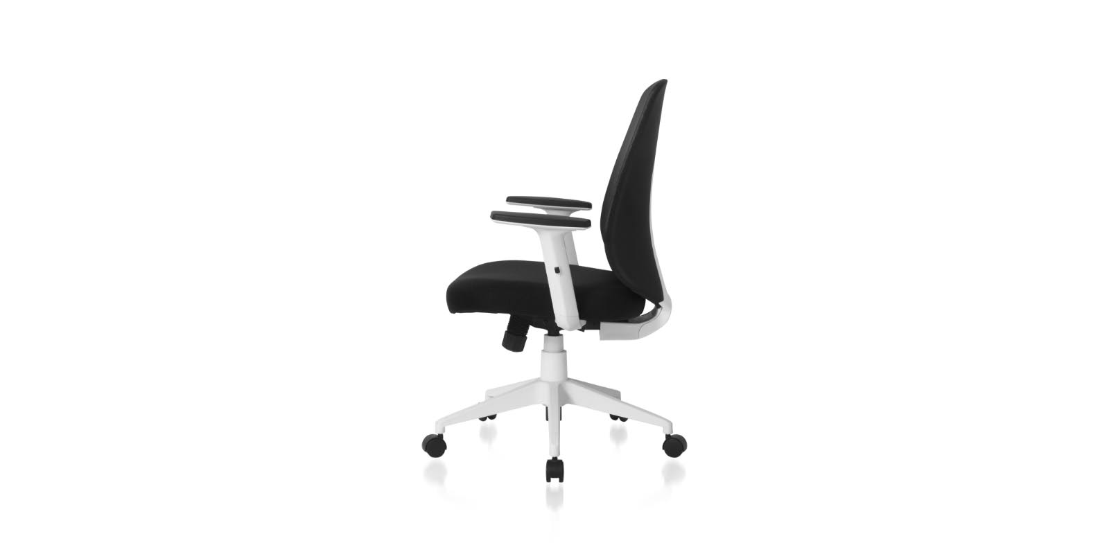 Ergonomic Swivel Office Chair with Lumbar Adjust (Black) L27146