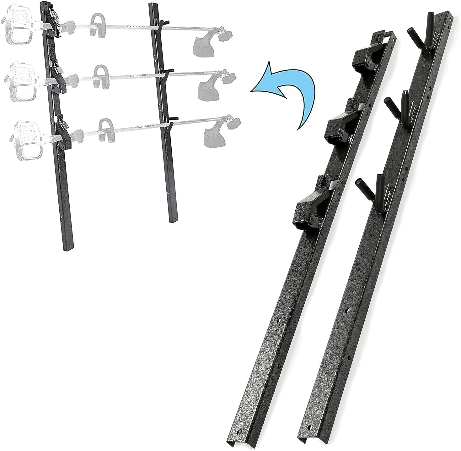 3-Place Trimmer Rack Holder Carrier Mount with Lock 1 Pair U879036