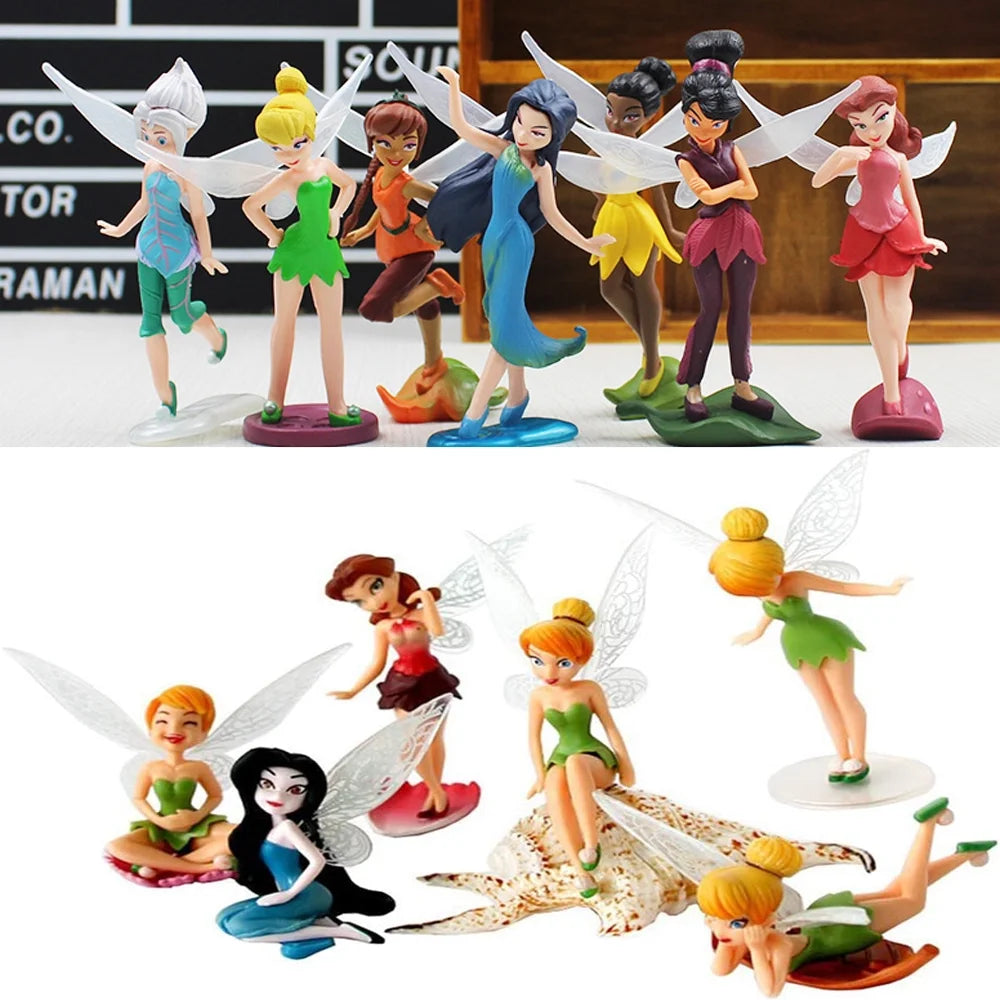 Mini PVC Figures Fairy Cake Topper Dollhouse Decoration J142665