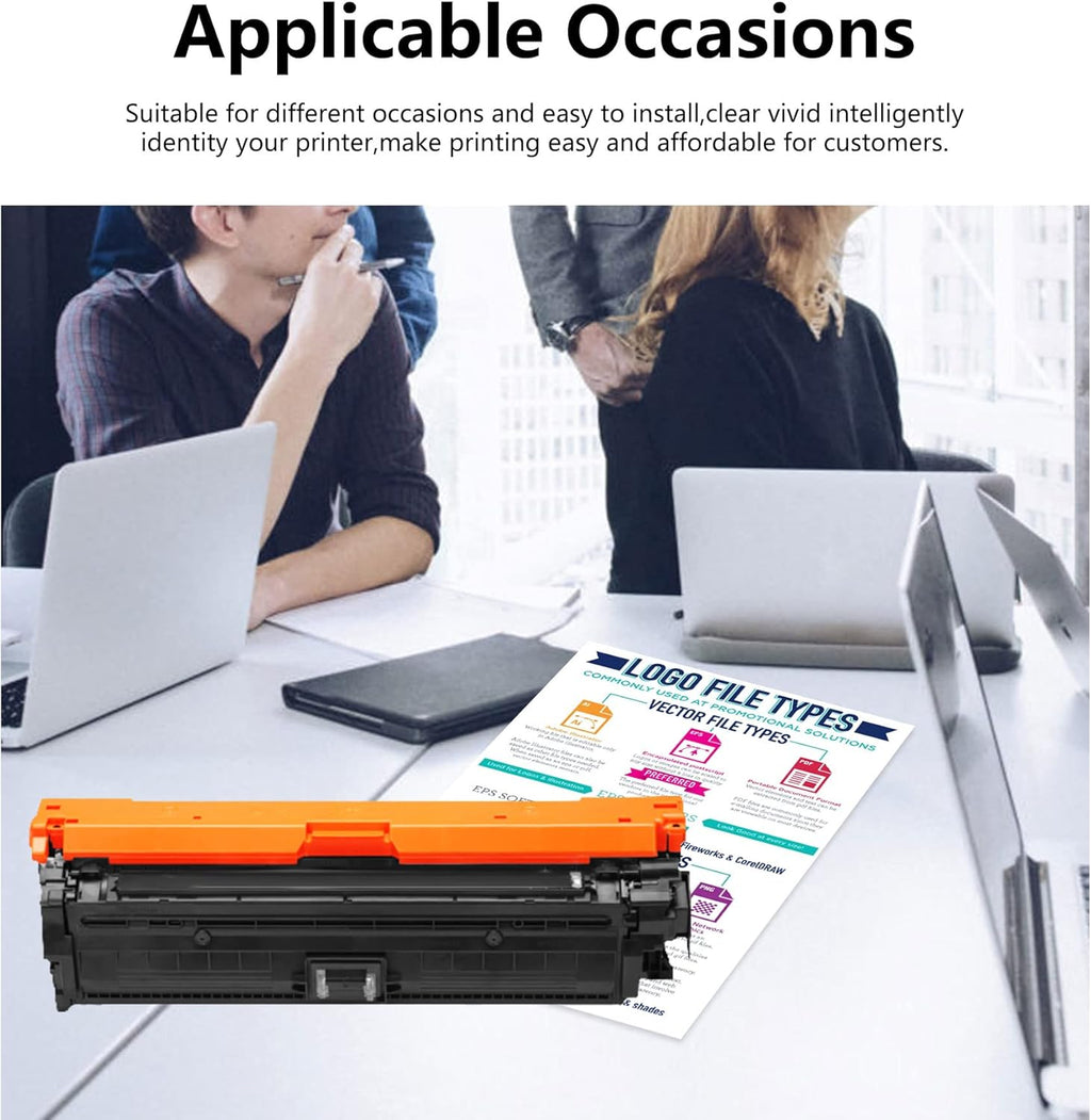 4-Pack Remanufactured Toner Cartridge for HP Printer E8132