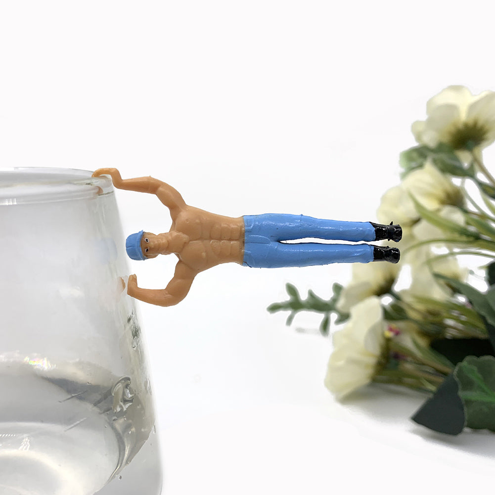 8Pcs Mini Simulated People Dollhouse Pendant Decor R852617