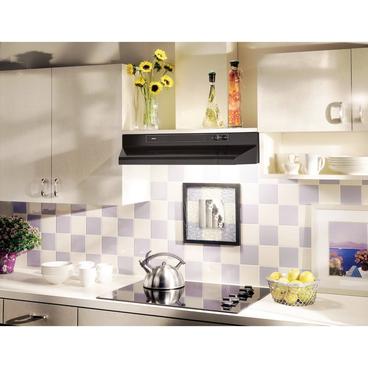 Black Under-Cabinet Range Hood D14957