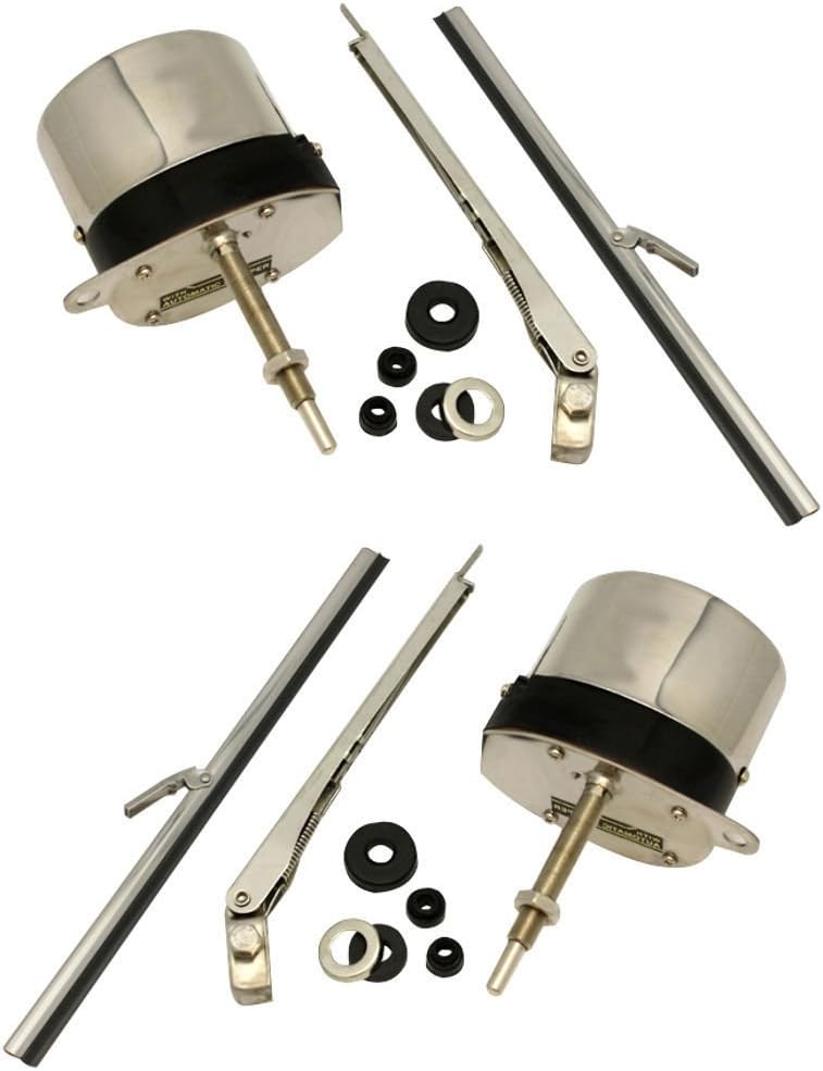 12V Stainless Windshield Wiper Motor Kit, Pair A91471