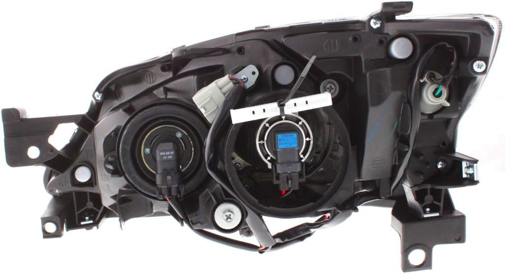 Pair Black Housing Headlight for Subaru Impreza 2008-2011 W65070