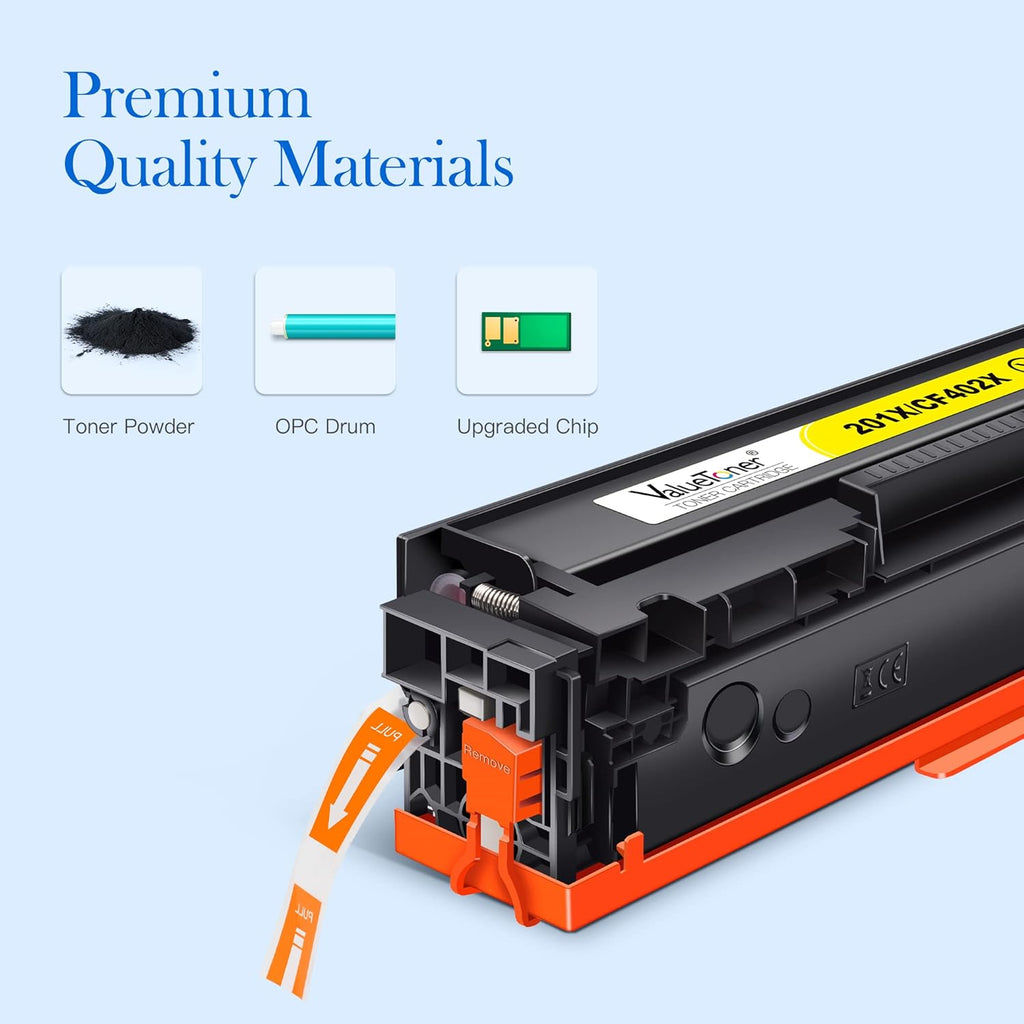 Compatible Toner Cartridge 4 Pack for HP CF400X CF401X CF402X CF403X Y4011
